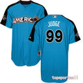 Custom Fan-Made Aaron Judge Style #99 Blue 2017 All-Star Edition Baseball Jersey