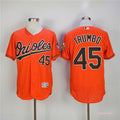Custom Fan-Made Mark Trumbo Baltimore Orioles #45 Orange Baseball Jersey