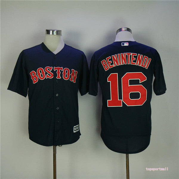 Custom Fan-Made Andrew Benintendi Boston Red Sox #16 Red Baseball Jersey
