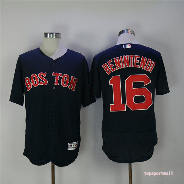 Custom Fan-Made Andrew Benintendi Boston Red Sox #16 Red Baseball Jersey