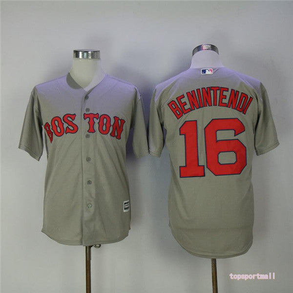 Custom Fan-Made Andrew Benintendi Boston Red Sox #16 Red Baseball Jersey