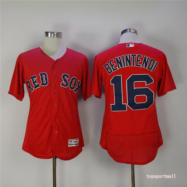 Custom Fan-Made Andrew Benintendi Boston Red Sox #16 Red Baseball Jersey