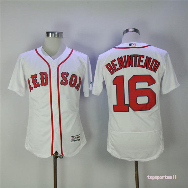 Custom Fan-Made Andrew Benintendi Boston Red Sox #16 Red Baseball Jersey