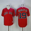 Custom Fan-Made Jackie Bradley Jr Boston Red Sox #19 Red Baseball Jersey