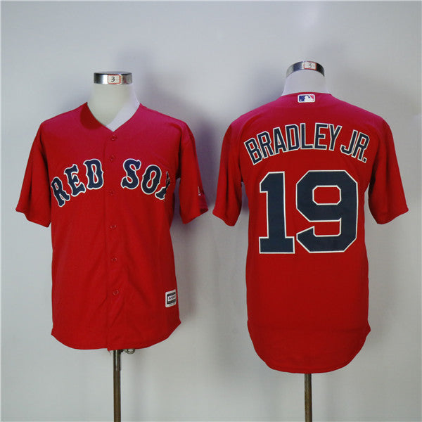 Custom Fan-Made Jackie Bradley Jr Boston Red Sox #19 Red Baseball Jersey