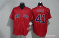 Custom Fan-Made Chris Sale Boston Red Sox #41 Red Baseball Jersey