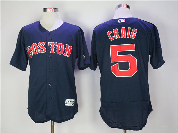 Custom Fan-Made Allen Craig Boston Red Sox #5 Red Baseball Jersey
