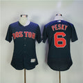 Custom Fan-Made Johnny Pesky Boston Red Sox #6 Red Baseball Jersey