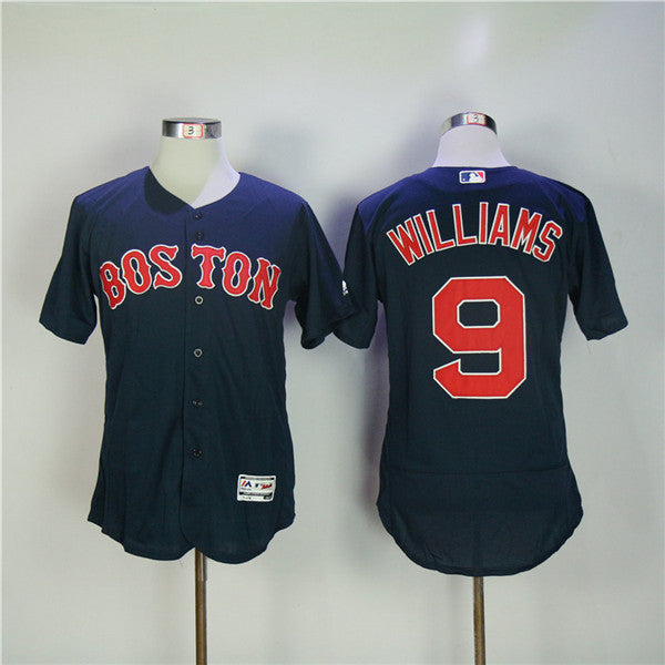Custom Fan-Made Ted Williams Boston Red Sox #9 Red Baseball Jersey
