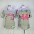 Custom Fan-Made Anthony Rizzo Gray Chicago Cubs #44 Grey Baseball Jersey