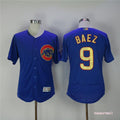Custom Fan-Made Javier Baez Pinstripe Chicago Cubs #9 Blue Baseball Jersey