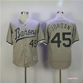 Custom Fan-Made Michael Jordan Movie Chicago White Sox #45 Grey Baseball Jersey