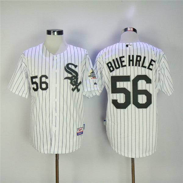 Custom Fan-Made Mark Buehrle Chicago White Sox #56 White Baseball Jersey