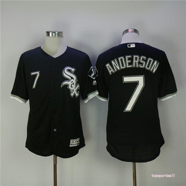 Custom Fan-Made Tim Anderson Chicago White Sox #7 Black Baseball Jersey