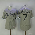 Custom Fan-Made Tim Anderson Chicago White Sox #7 Grey Baseball Jersey