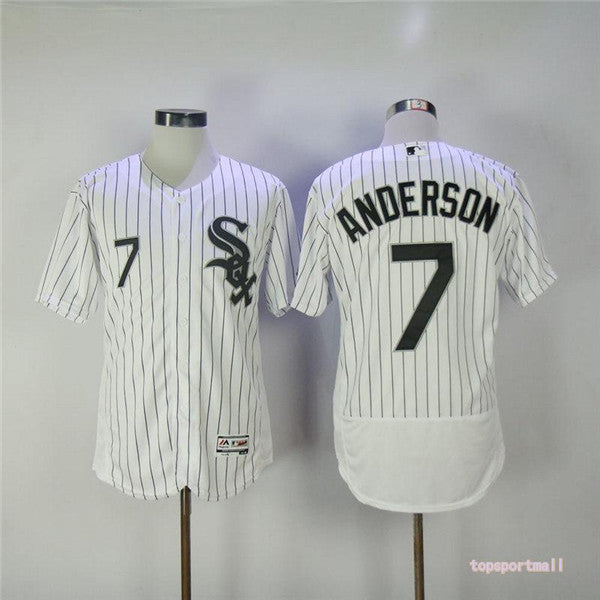 Custom Fan-Made Tim Anderson Chicago White Sox #7 White Baseball Jersey