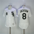 Custom Fan-Made Bo Jackson Chicago White Sox #8 White Baseball Jersey