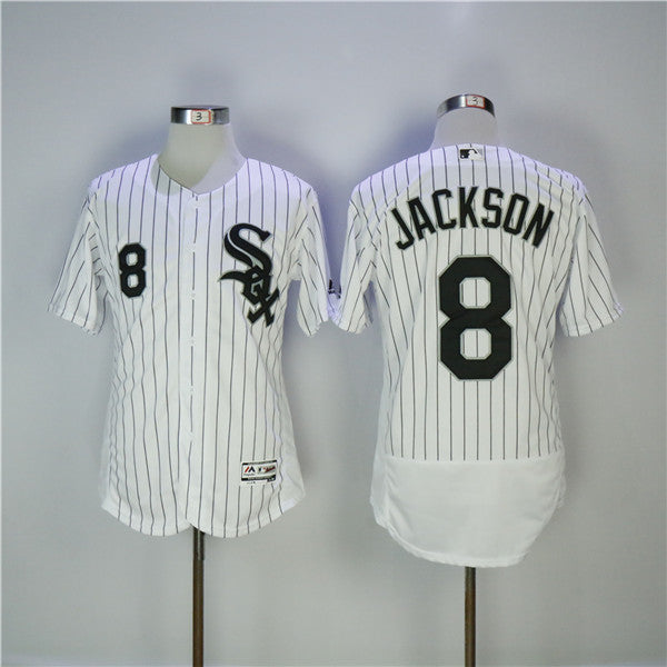 Custom Fan-Made Bo Jackson Chicago White Sox #8 White Baseball Jersey