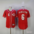 Custom Fan-Made Billy Hamilton Cincinnati Reds #6 Red Baseball Jersey