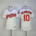 Custom Fan-Made Yan Gomes Cleveland Guardians #10 White Baseball Jersey