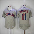 Custom Fan-Made Jose Ramirez Cleveland Guardians #11 Grey Baseball Jersey