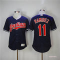 Custom Fan-Made Jose Ramirez Cleveland Guardians #11 Blue Baseball Jersey