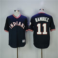 Custom Fan-Made Jose Ramirez Cleveland Guardians #11 Blue Baseball Jersey