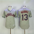 Custom Fan-Made Omar Vizquel Cleveland Guardians #13 Grey Baseball Jersey