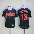 Custom Fan-Made Omar Vizquel Cleveland Guardians #13 Blue Baseball Jersey
