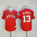 Custom Fan-Made Omar Vizquel Cleveland Guardians #13 Red Baseball Jersey