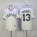 Custom Fan-Made Omar Vizquel Cleveland Guardians #13 White Baseball Jersey