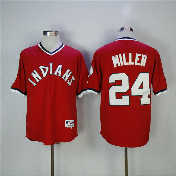 Custom Fan-Made Michael Brantley Cleveland Guardians #23 Red Baseball Jersey