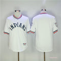 Custom Fan-Made White Throwback Cleveland Guardians Baseball Jersey Cleveland Guardians White Throwback Baseball Jersey
