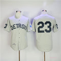 Custom Fan-Made Kirk Gibson Cooperstown Detroit Tigers #23 Grey Baseball Jersey