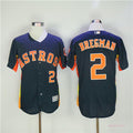 Custom Fan-Made Nellie Fox Houston Astros #2 Blue Baseball Jersey