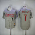 Custom Fan-Made Craig Biggio Houston Astros #7 Grey 2006 Baseball Jersey
