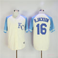 Custom Fan-Made Bo Jackson Kansas City Royals #16 Throwback Baseball Jersey