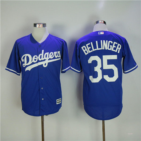 Custom Fan-Made Cody Bellinger Los Angeles Dodgers #35 Blue Baseball Jersey