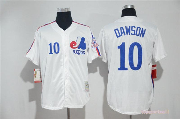 Custom Fan-Made Montreal Andre Dawson Style #10 White Baseball Jersey