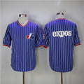 Custom Fan-Made Montreal Blue Throwback Baseball Jersey Style Blue Throwback Baseball Jersey