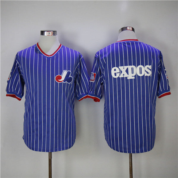 Custom Fan-Made Montreal Blue Throwback Baseball Jersey Style Blue Throwback Baseball Jersey