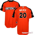 Custom Fan-Made Neil Walker Style #20 Orange 2017 All-Star Edition Baseball Jersey