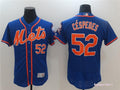 Custom Fan-Made Yoenis Cespedes New York Mets #52 Blue Baseball Jersey