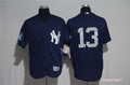Custom Fan-Made Alex Rodriguez New York Yankees #13 Blue Baseball Jersey