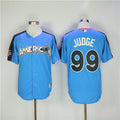 Custom Fan-Made Aaron Judge New York Yankees #99 Blue All-Star Edition Baseball Jersey