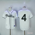 Custom Fan-Made Jimmie Foxx Philadelphia Phillies #4 White Throwback Baseball Jersey