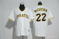 Custom Fan-Made Andrew McCutchen Pittsburgh Pirates #22 White Baseball Jersey