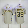 Custom Fan-Made Dave Parker Pittsburgh Pirates #39 Grey Throwback Baseball Jersey