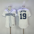 Custom Fan-Made Tony Gwynn San Diego Padres #19 White Baseball Jersey