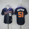 Custom Fan-Made Trevor Hoffman San Diego Padres #51 Blue Throwback Baseball Jersey